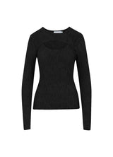 Coster Copenhagen Long Sleeve T-Shirt with Structure Black