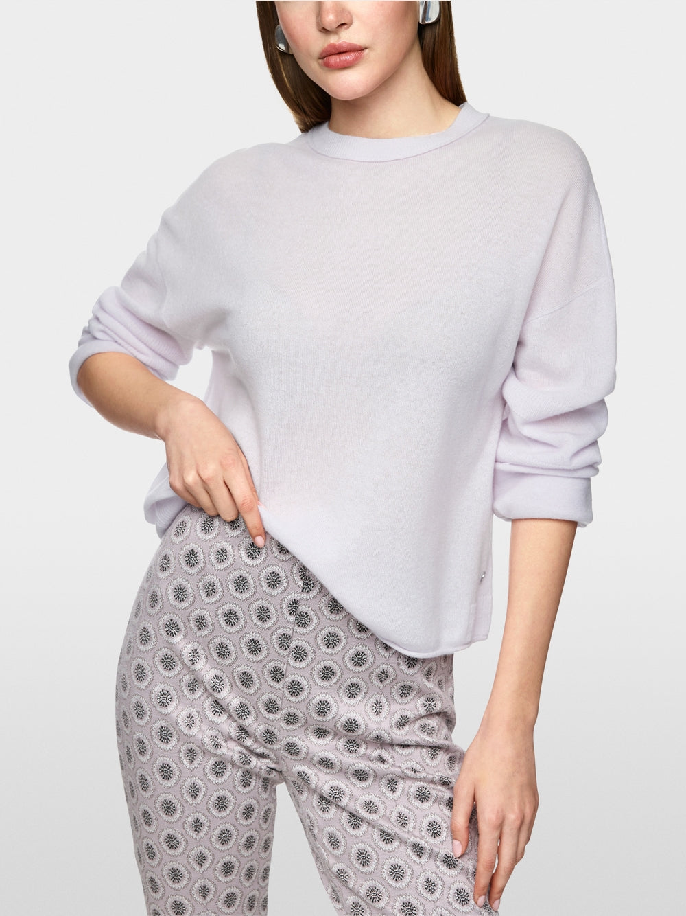 Marc Cain Collections Casual Cashmere Sweater Soft Lavender
