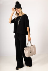 Izzy Cashmere Touch Pants Black