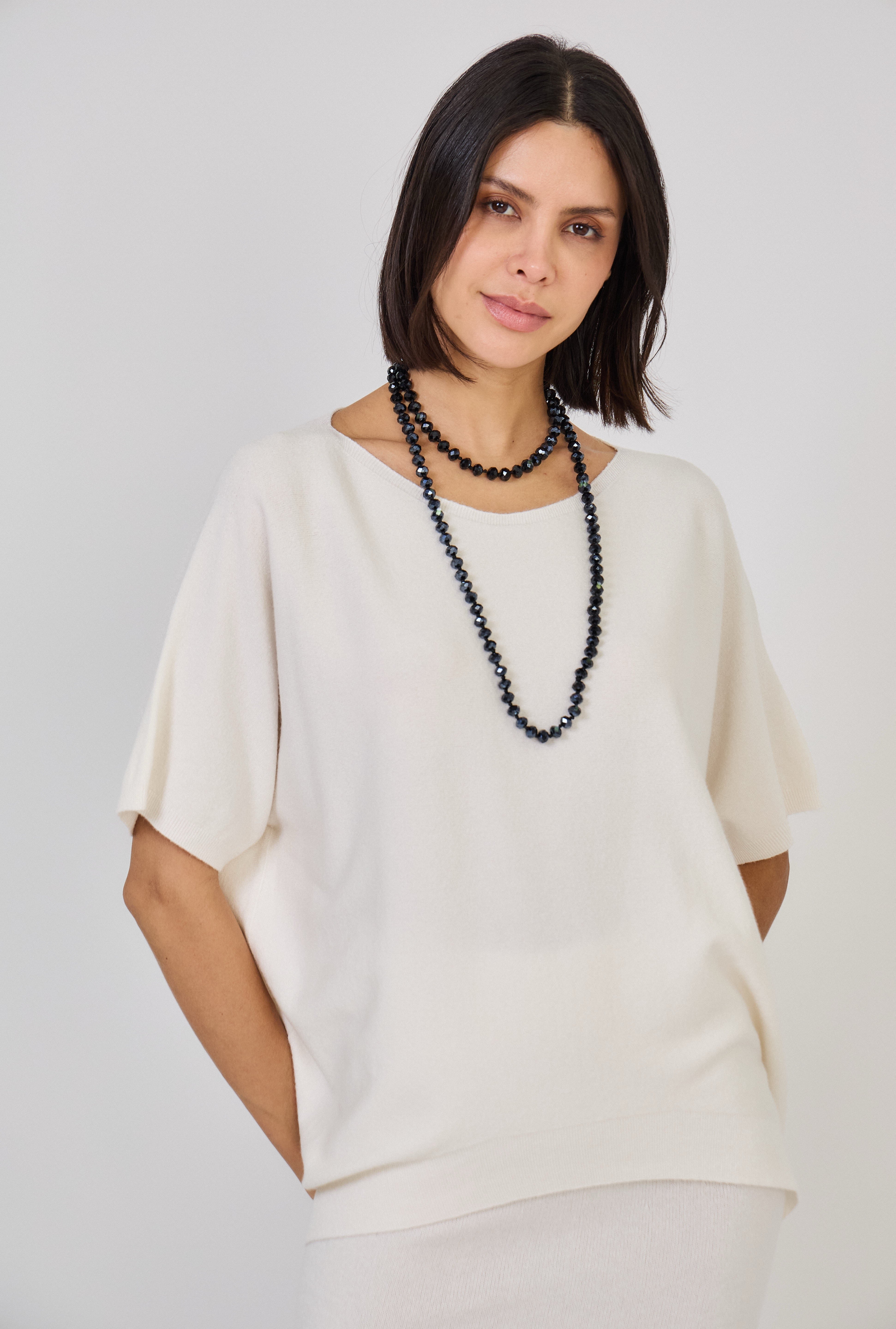 Freya Cashmere Touch Sweater Off White