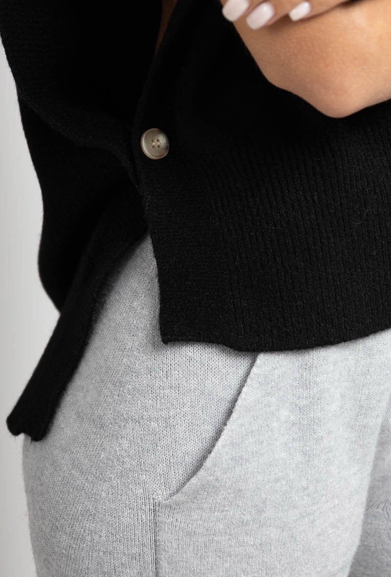 Pippa Cashmere Touch Sleevless Sweater Black