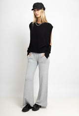 Pippa Cashmere Touch Sleevless Sweater Black