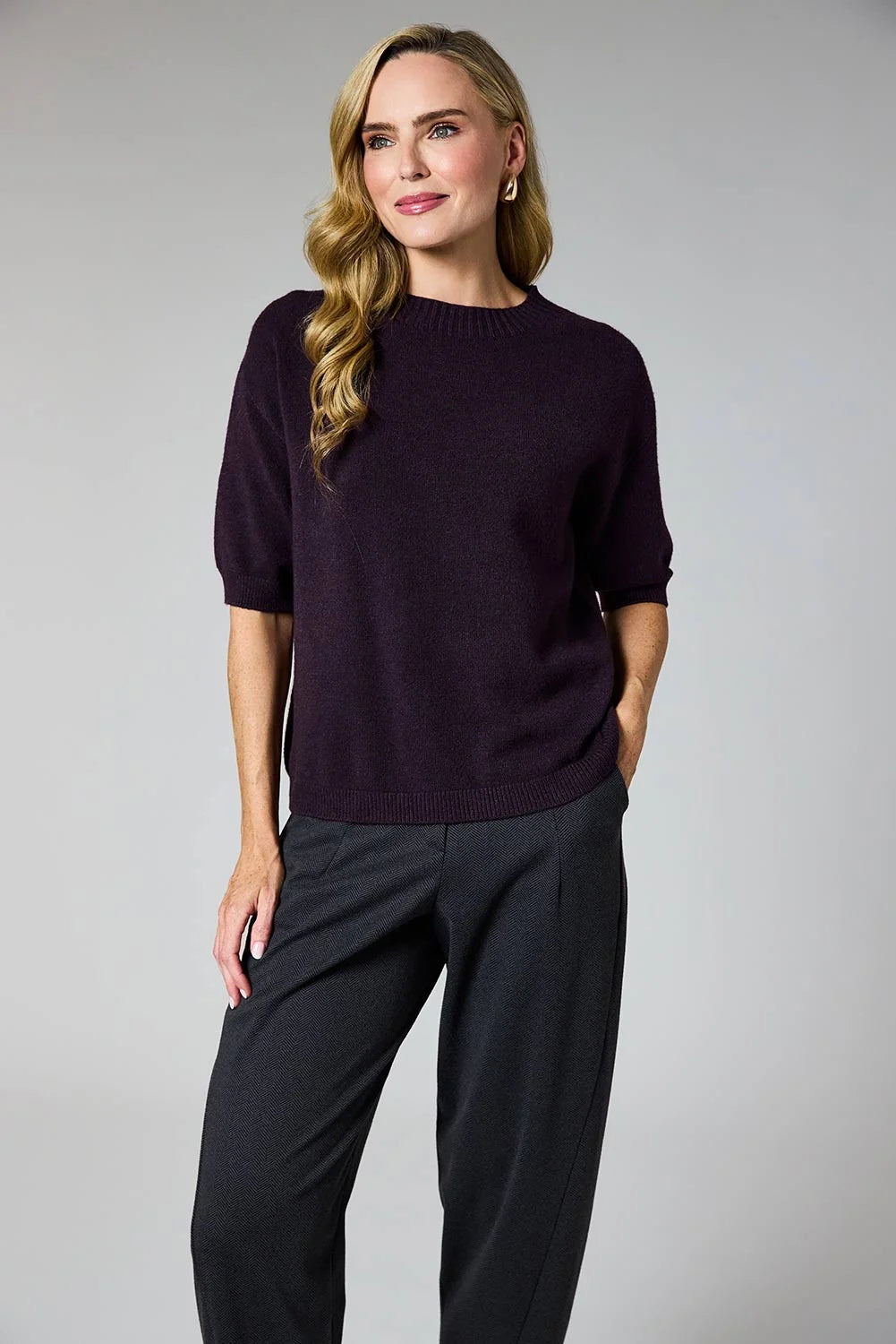 d.e.c.k. By Decollage Sweater 37741 Mulberry