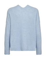 Mos Mosh Thora V Neck Sweater Cashmere Blue