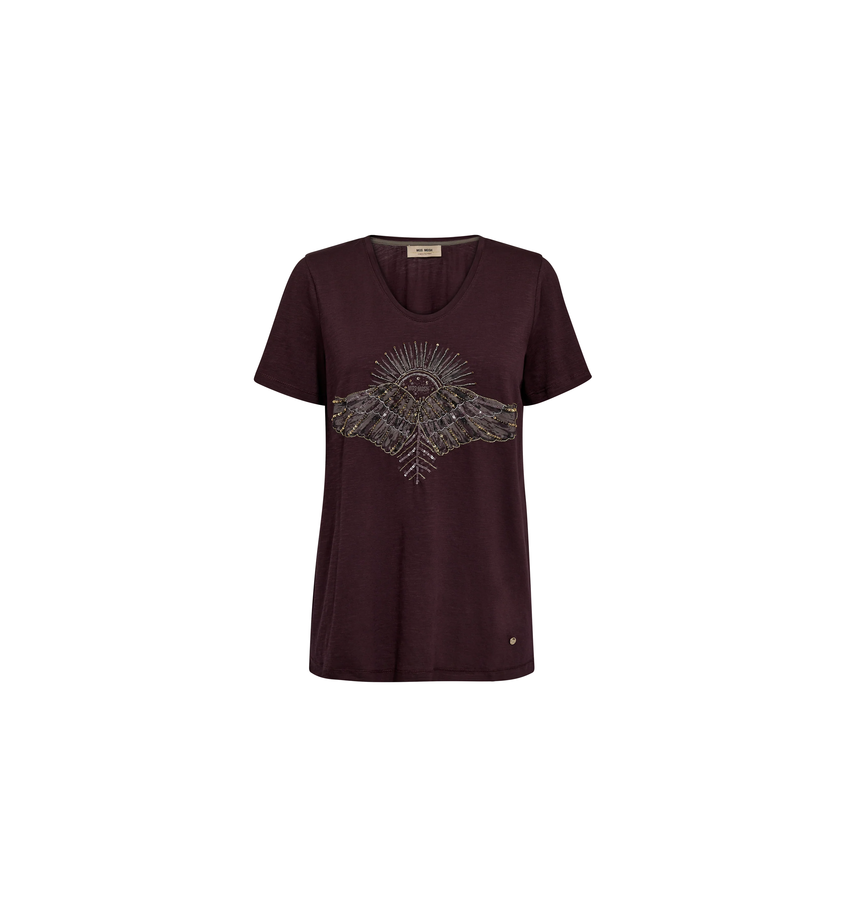 Mos Mosh Nadine Deco Tee Fudge