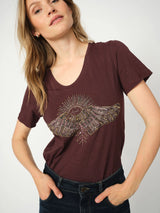 Mos Mosh Nadine Deco Tee Fudge