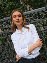 Mos Mosh Tina Stretch Jersey Shirt White