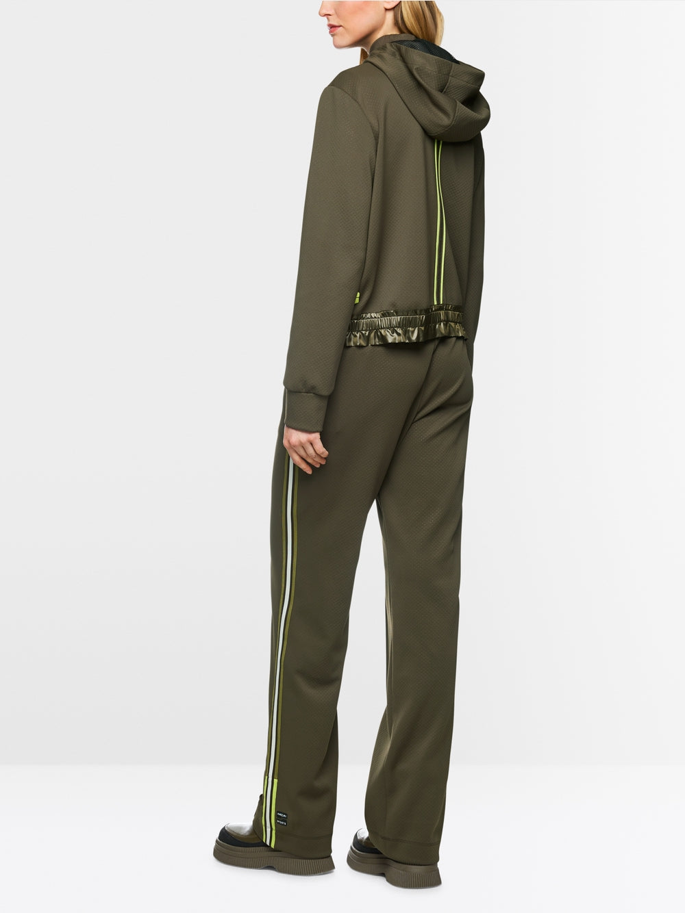 Marc Cain Sports Jacket with contrasting stripes Olive Drab ZS31.08J18