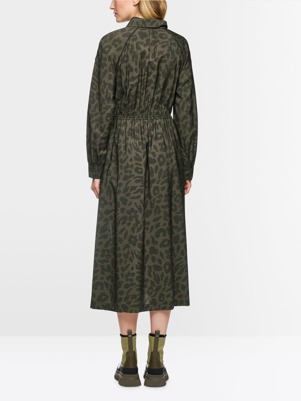Marc Cain Sports Rethink Together Maxi Dress Olive Drab ZS21.07W16
