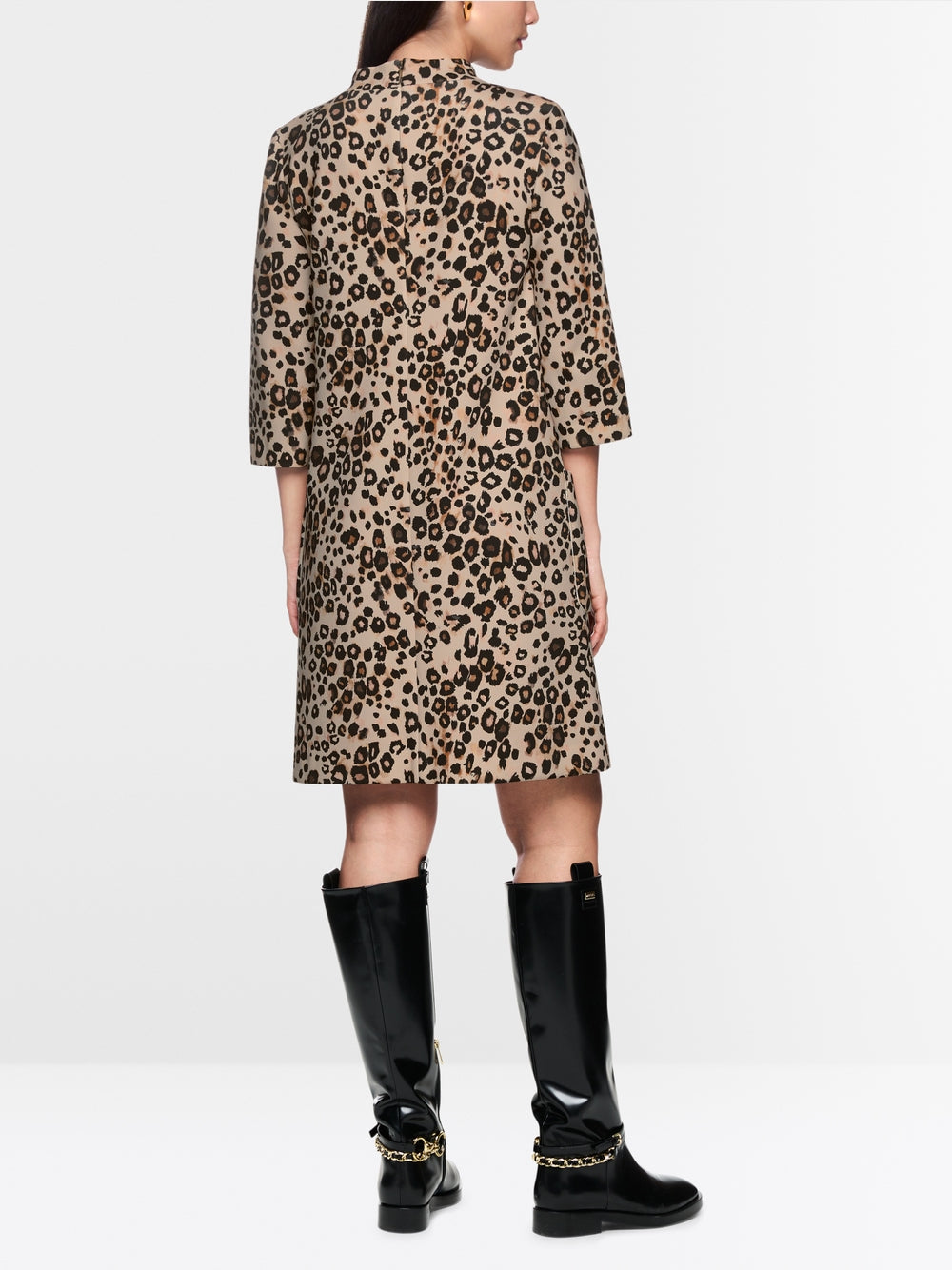 Marc Cain Collections Leopard Print Dress in Scuba Jersey ZC21.22J12