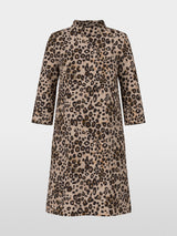Marc Cain Collections Leopard Print Dress in Scuba Jersey ZC21.22J12