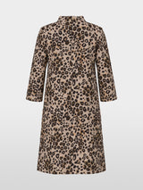 Marc Cain Collections Leopard Print Dress in Scuba Jersey ZC21.22J12