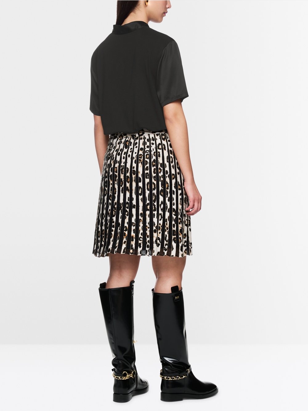 Marc Cain Collections Blouse Shirt with Bow Black ZC55.01J15