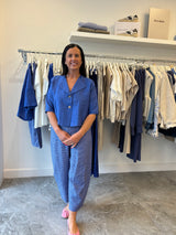 NEIRAMI Textured Linen Blend Bolero