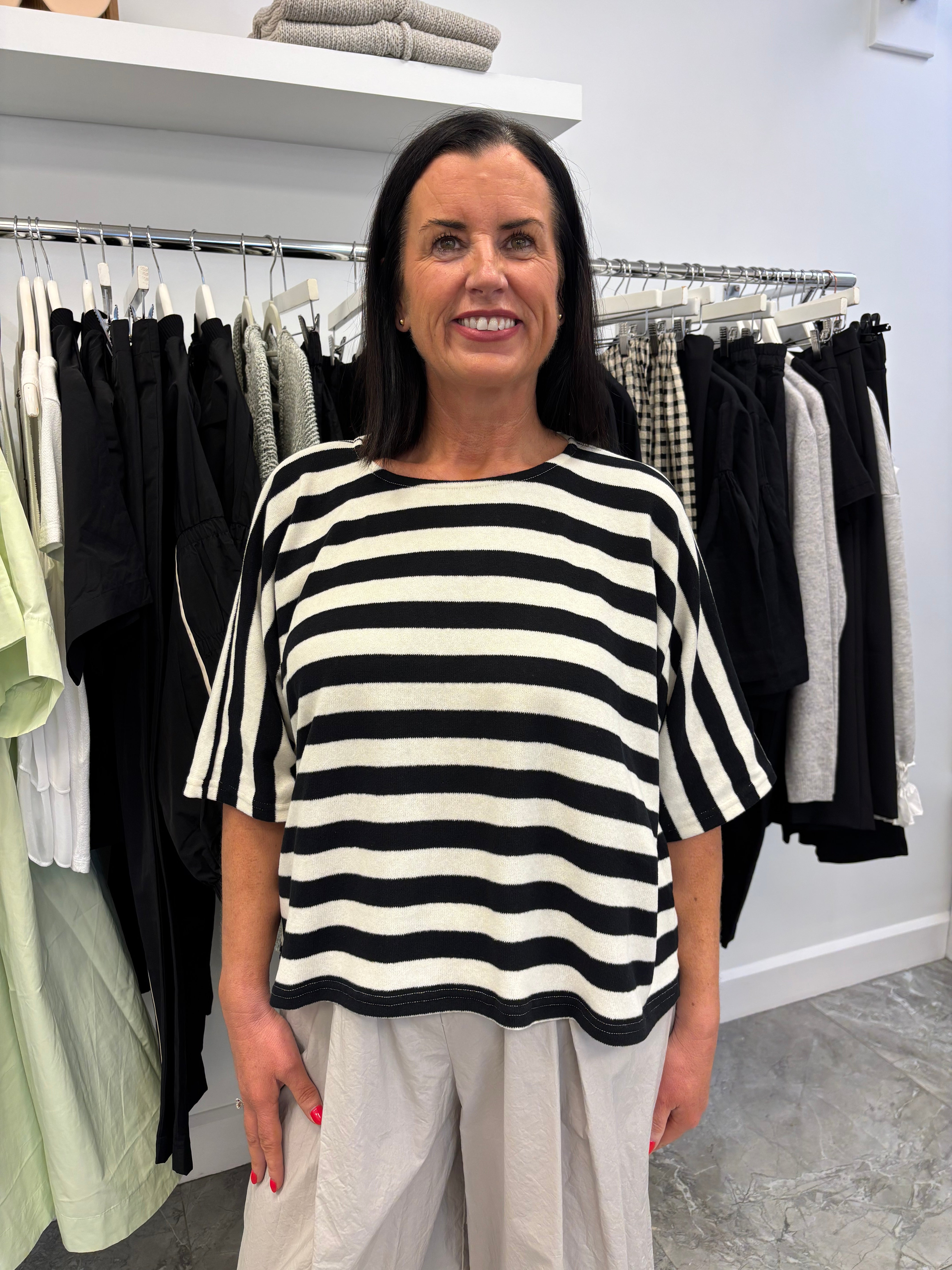 NEIRAMI Stripe Sweater