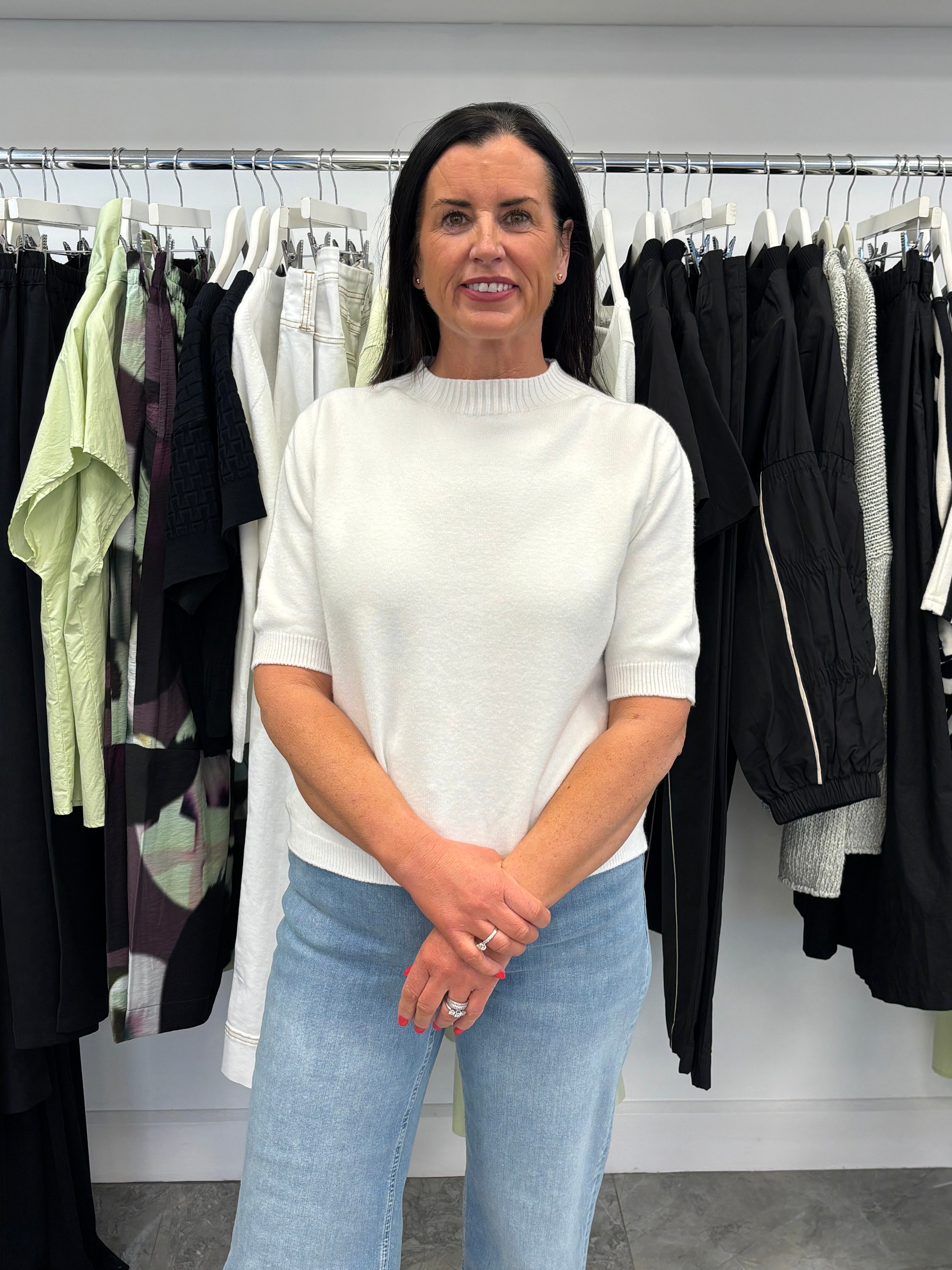 d.e.c.k. by Decollage SS Sweater White