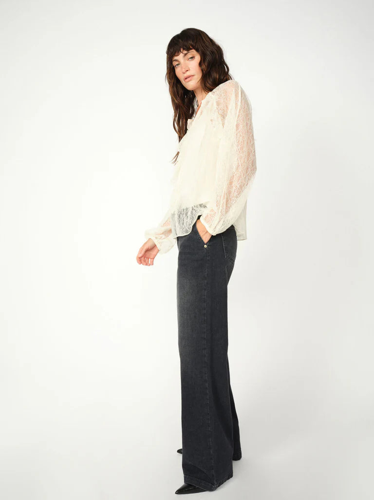 Mos Mosh Candia Peach Jeans Dark Black