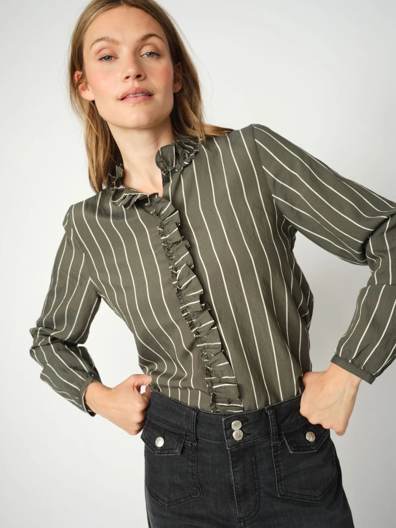 Mos Mosh Billy Stripe Shirt Urban Chic