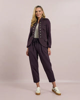 d.e.c.k. By Decollage Barrel Jersey Jogger Burgundy