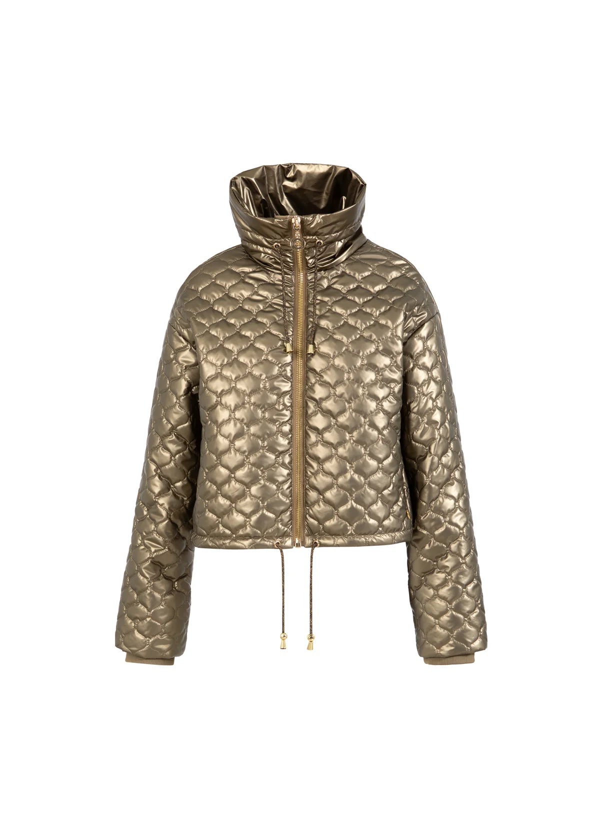 COSTER COPENHAGEN Quilted Puffer Jacket Metallic Sand