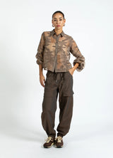 COSTER COPENHAGEN Cargo Pants SILLE Fit Warm Chocolate Brown
