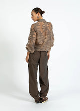 COSTER COPENHAGEN Cargo Pants SILLE Fit Warm Chocolate Brown