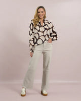 d.e.c.k. By Decollage Circle Blouse Choco