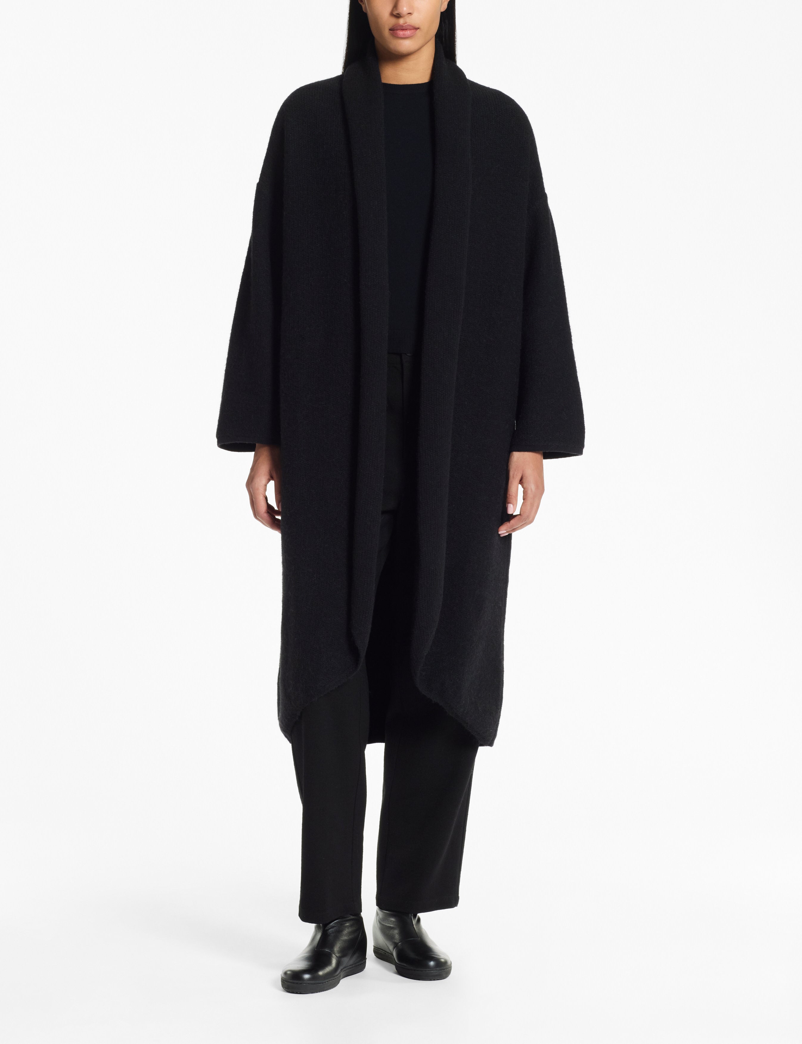 SARAH PACINI Long Cardigan 25211086 Black