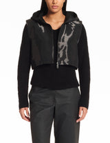 SARAH PACINI Sleeveless Jacket 25213046 Black