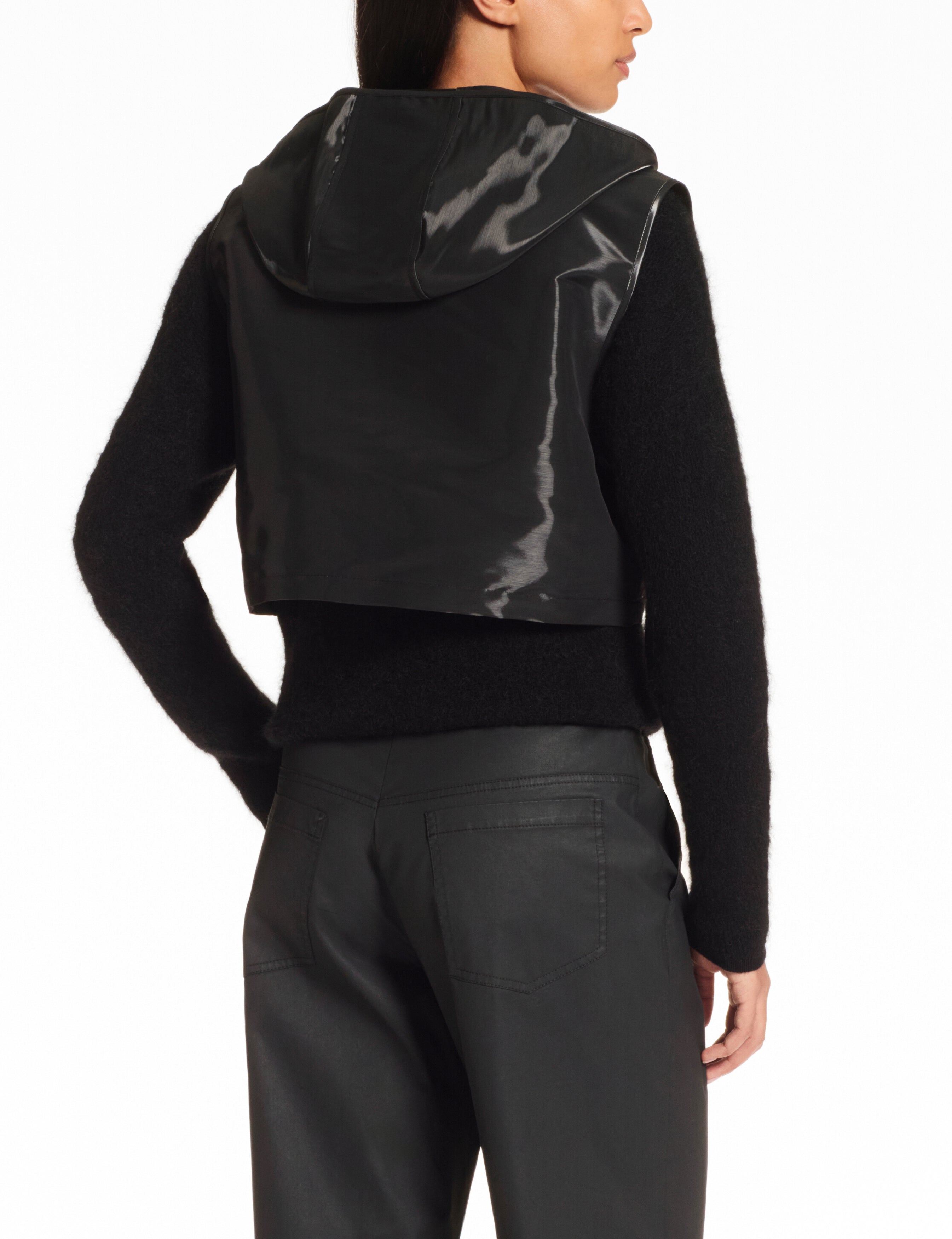 SARAH PACINI Sleeveless Jacket 25213046 Black