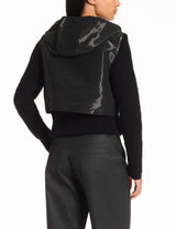 SARAH PACINI Sleeveless Jacket 25213046 Black