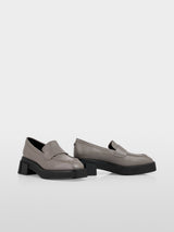 Marc Cain Leather Shoes with Platform ZCSC.04L32 Soft Charcoal