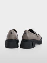Marc Cain Leather Shoes with Platform ZCSC.04L32 Soft Charcoal