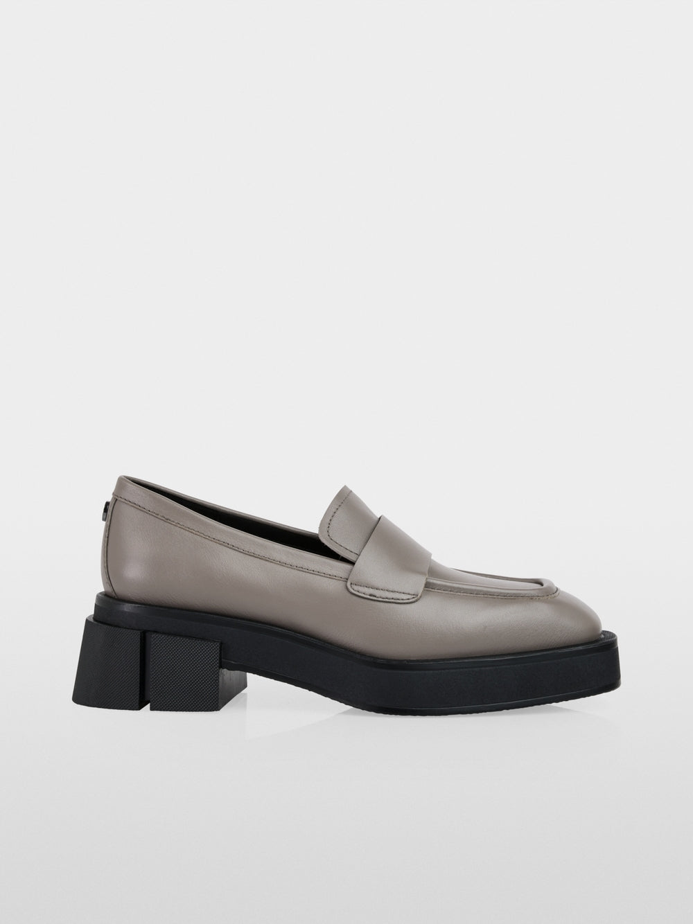 Marc Cain Leather Shoes with Platform ZCSC.04L32 Soft Charcoal