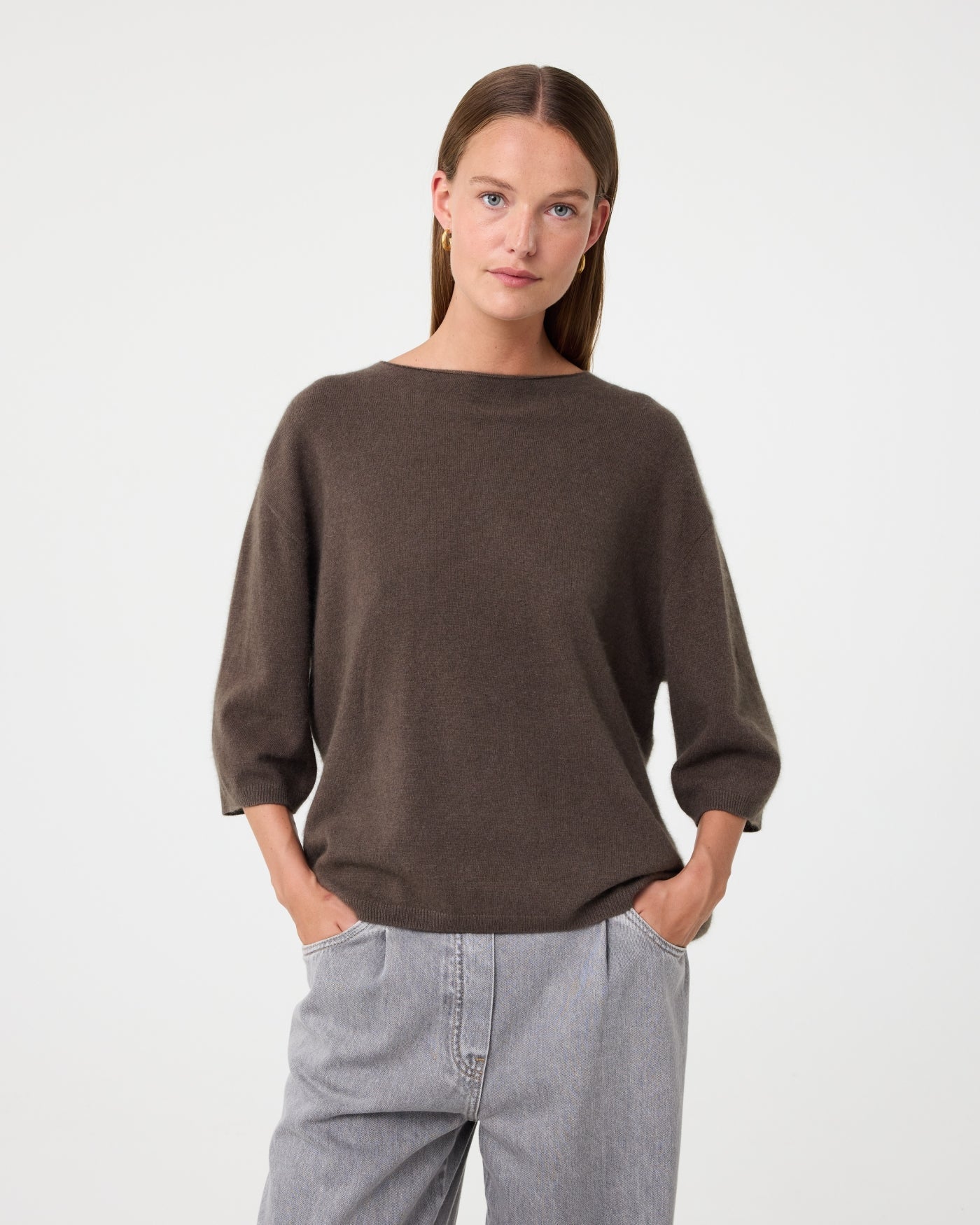 KNIT-TED Lilly Pullover Choco