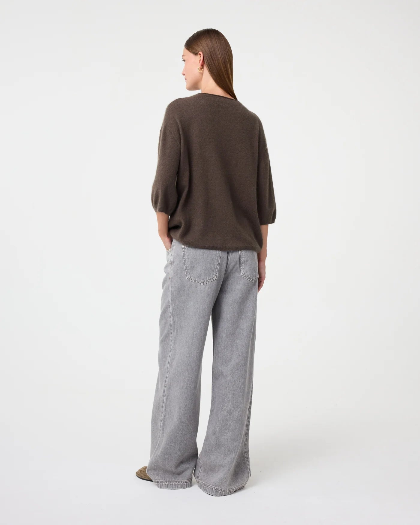 KNIT-TED Lilly Pullover Choco