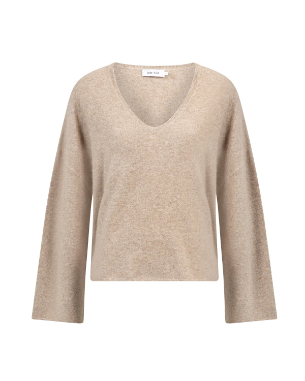 KNIT-TED Joelle Pullover Sand