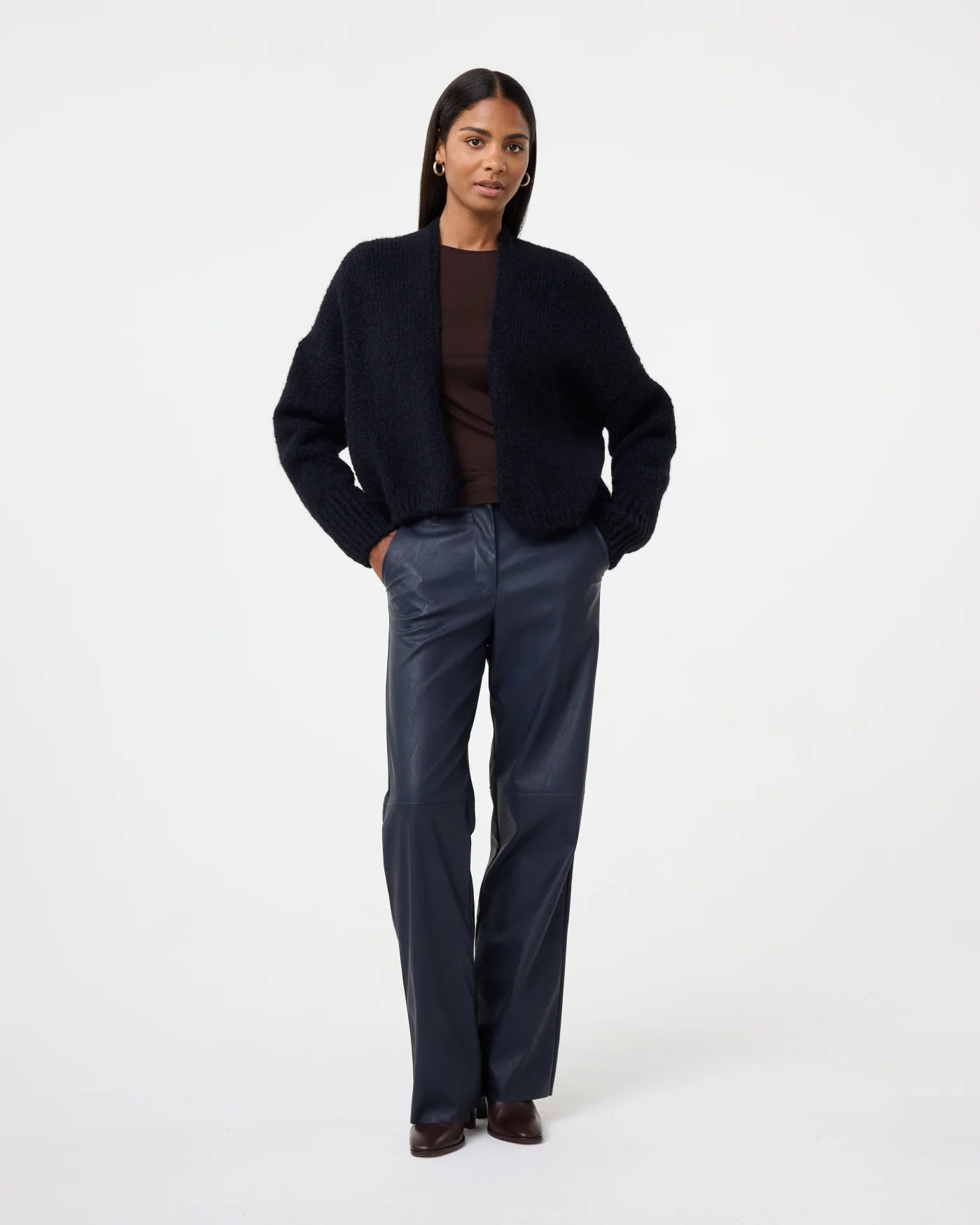 KNIT-TED Becky Cardigan Night Blue
