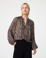 KNIT-TED Loeka Blouse Choco