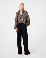 KNIT-TED Loeka Blouse Choco