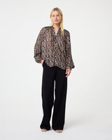 KNIT-TED Loeka Blouse Choco