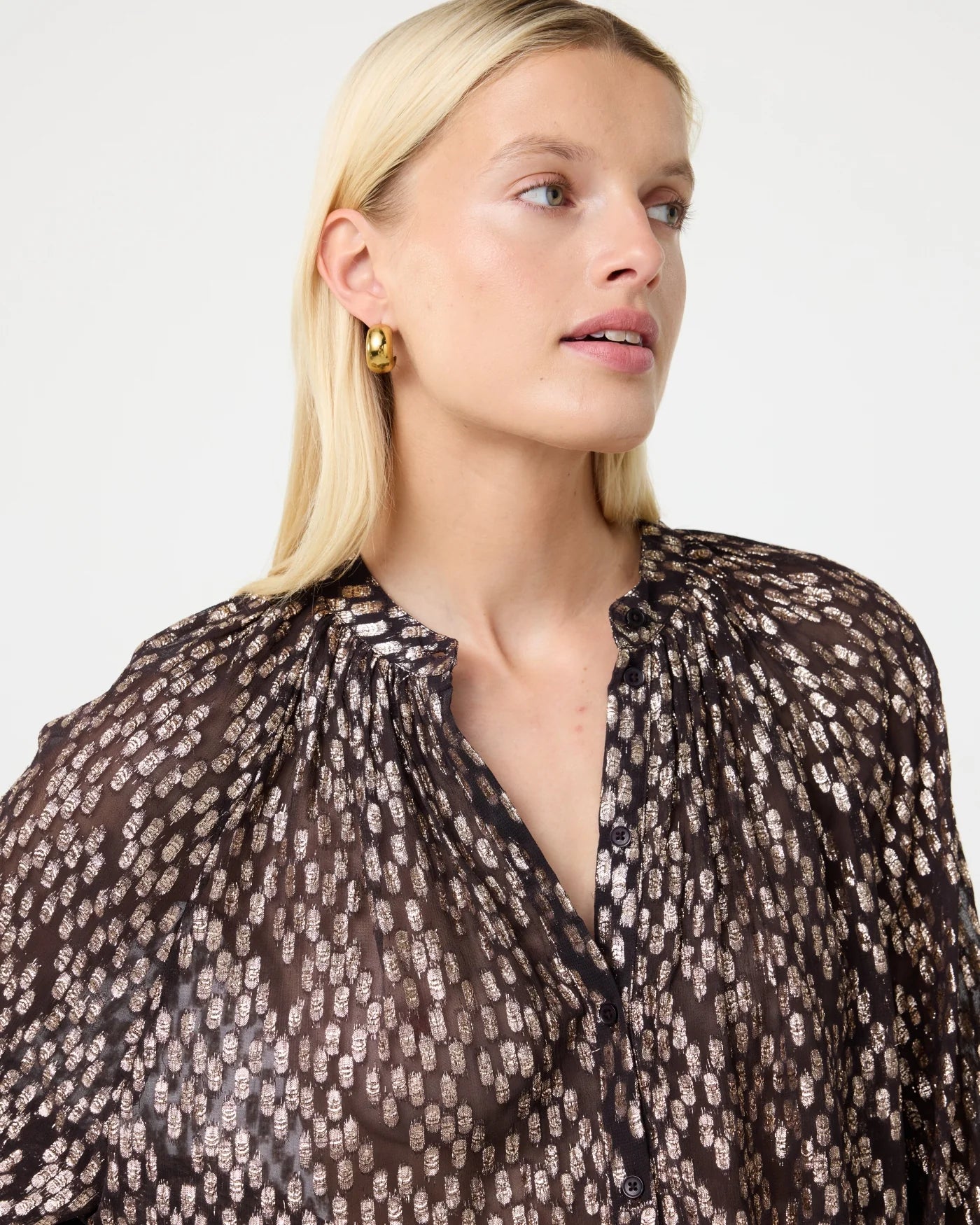 KNIT-TED Loeka Blouse Choco