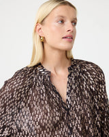 KNIT-TED Loeka Blouse Choco