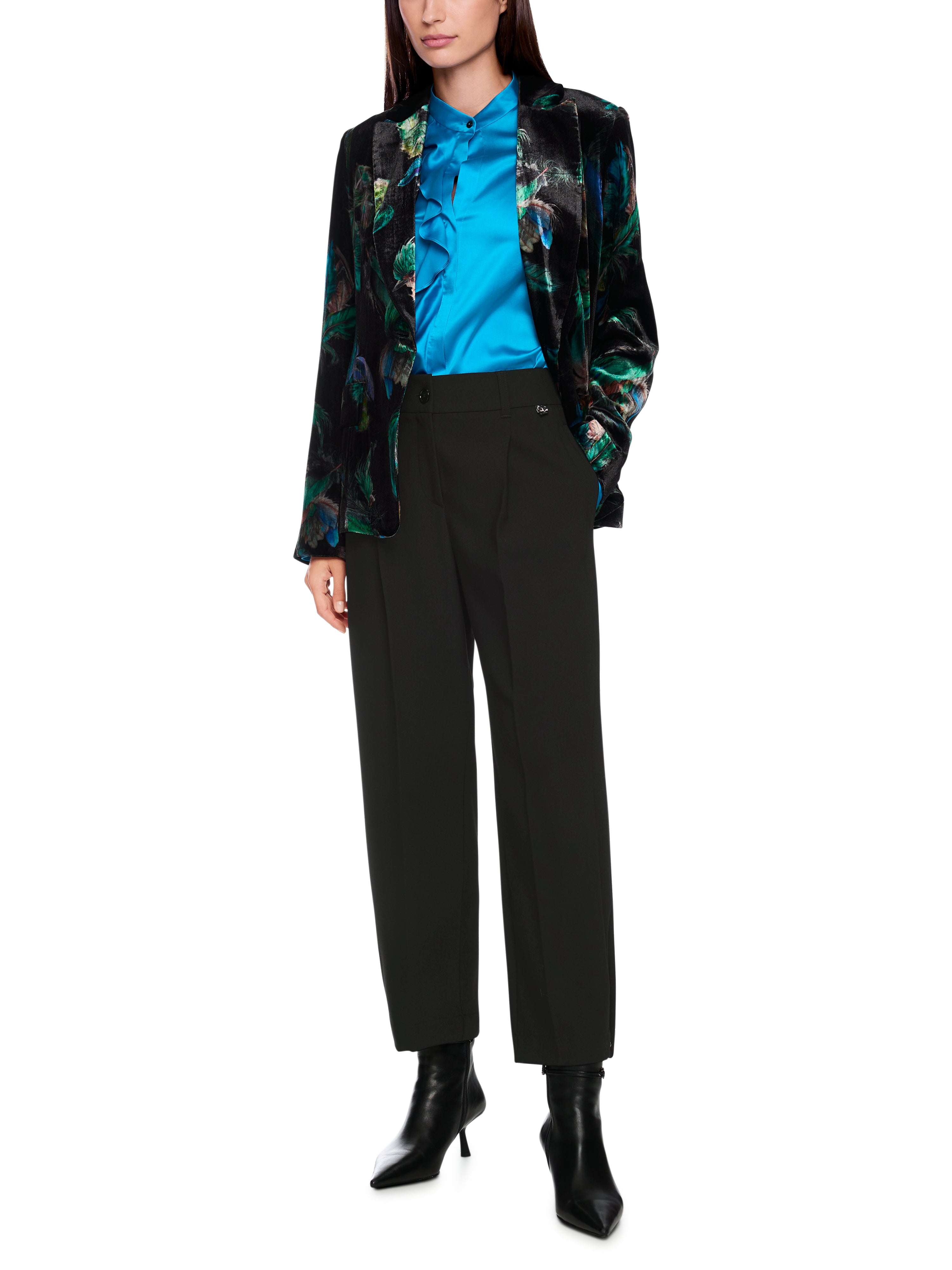 Marc Cain WELS Casual wide Fit Pants ZP.81.2477 Black