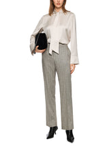Marc Cain Collections Feminine Blouse with Bow ZC51.20W25 Smoke