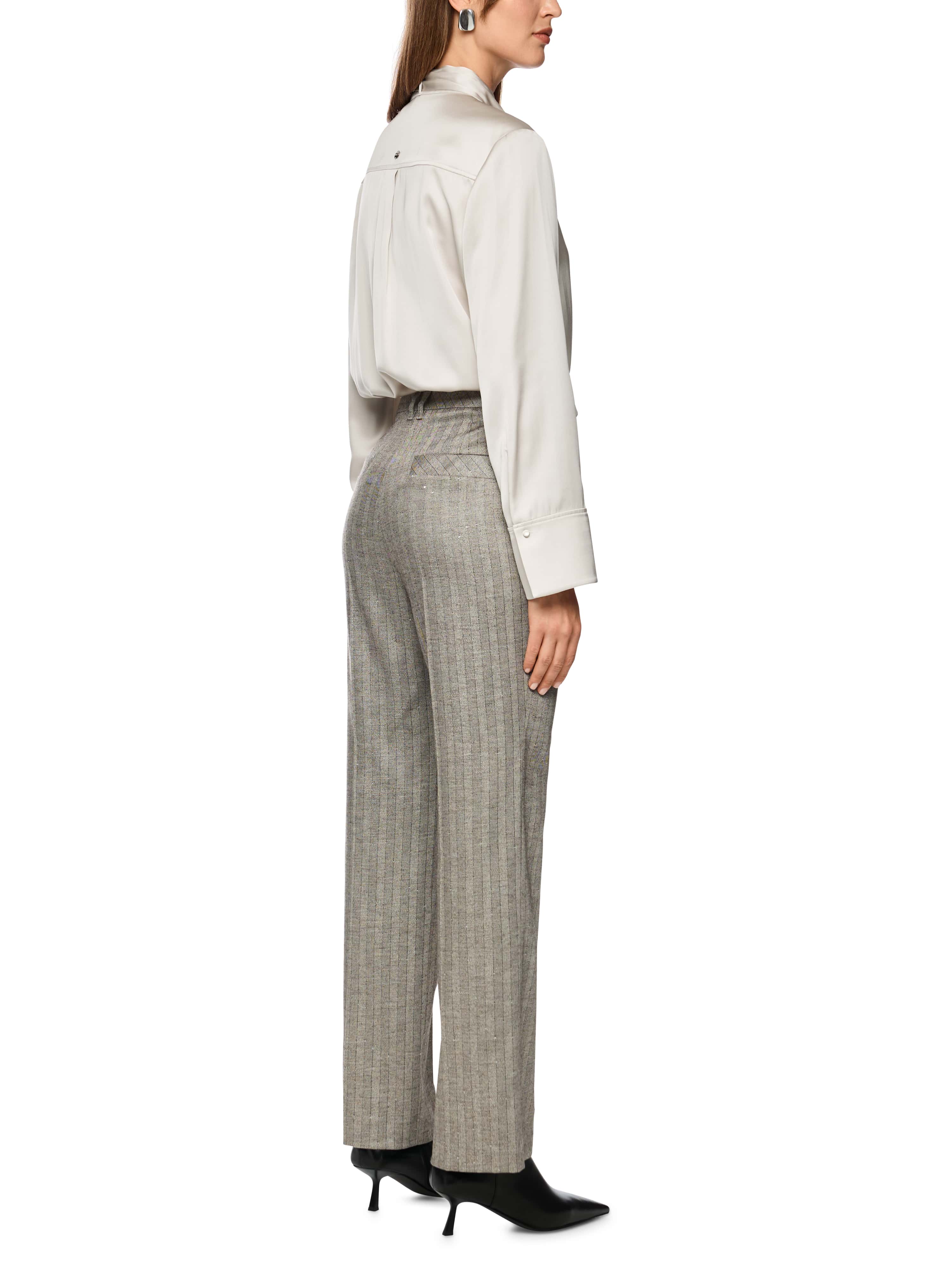 Marc Cain Collections Feminine Blouse with Bow ZC51.20W25 Smoke