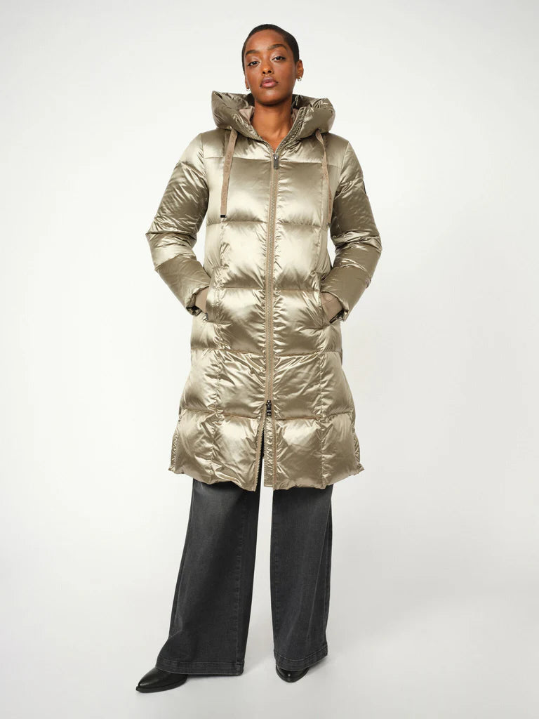 Mos Mosh Nova Down Square Coat Metallic Brindle