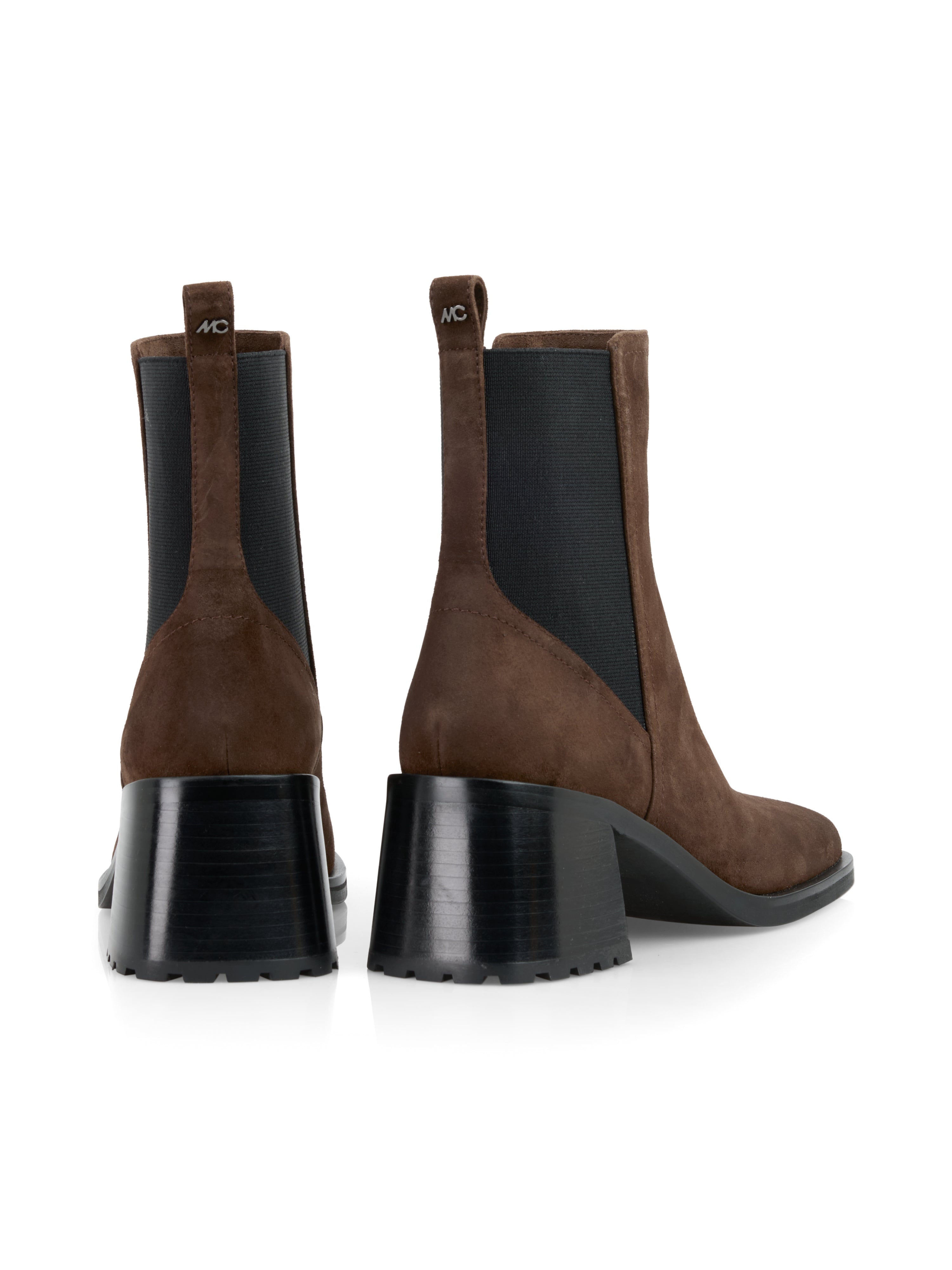 Marc Cain Collections Leather Chelsea Booties ZCSB.09L36 Dark Chestnut Brown