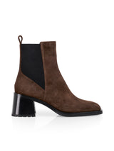 Marc Cain Collections Leather Chelsea Booties ZCSB.09L36 Dark Chestnut Brown