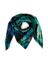 Marc Cain Collections Silk Scarf with Mystical Feather Print ZCB1.04Z45
